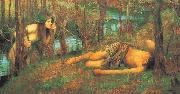 John William Waterhouse A Naiad or Hylas with a Nymph oil